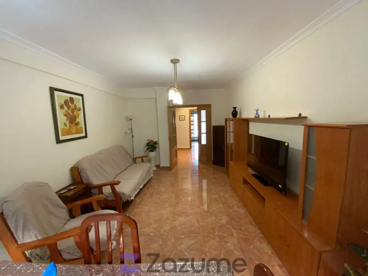 Living room of Flat for rent in Valencia  with Air Conditioner, Heating and Terrace