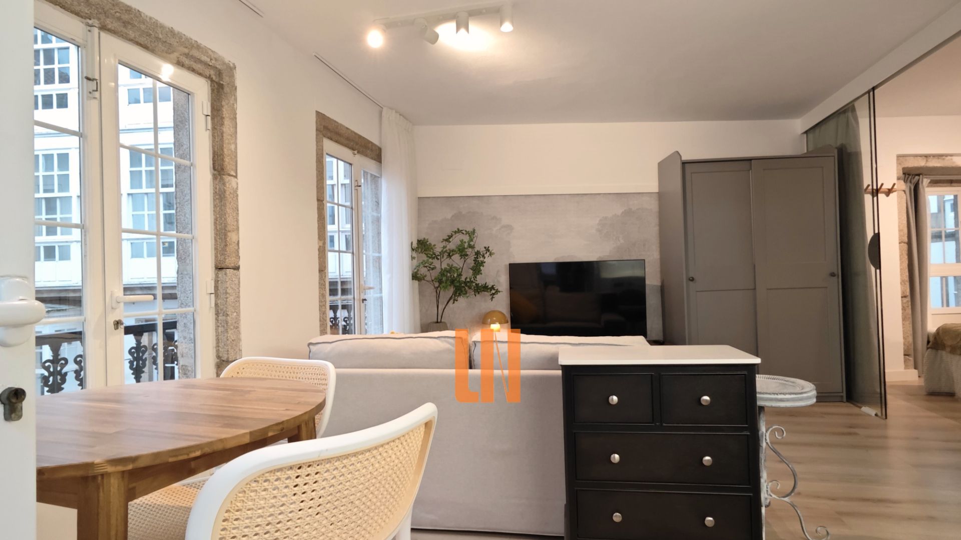 Exterior view of Flat to rent in A Coruña Capital   with Heating, Furnished and Oven