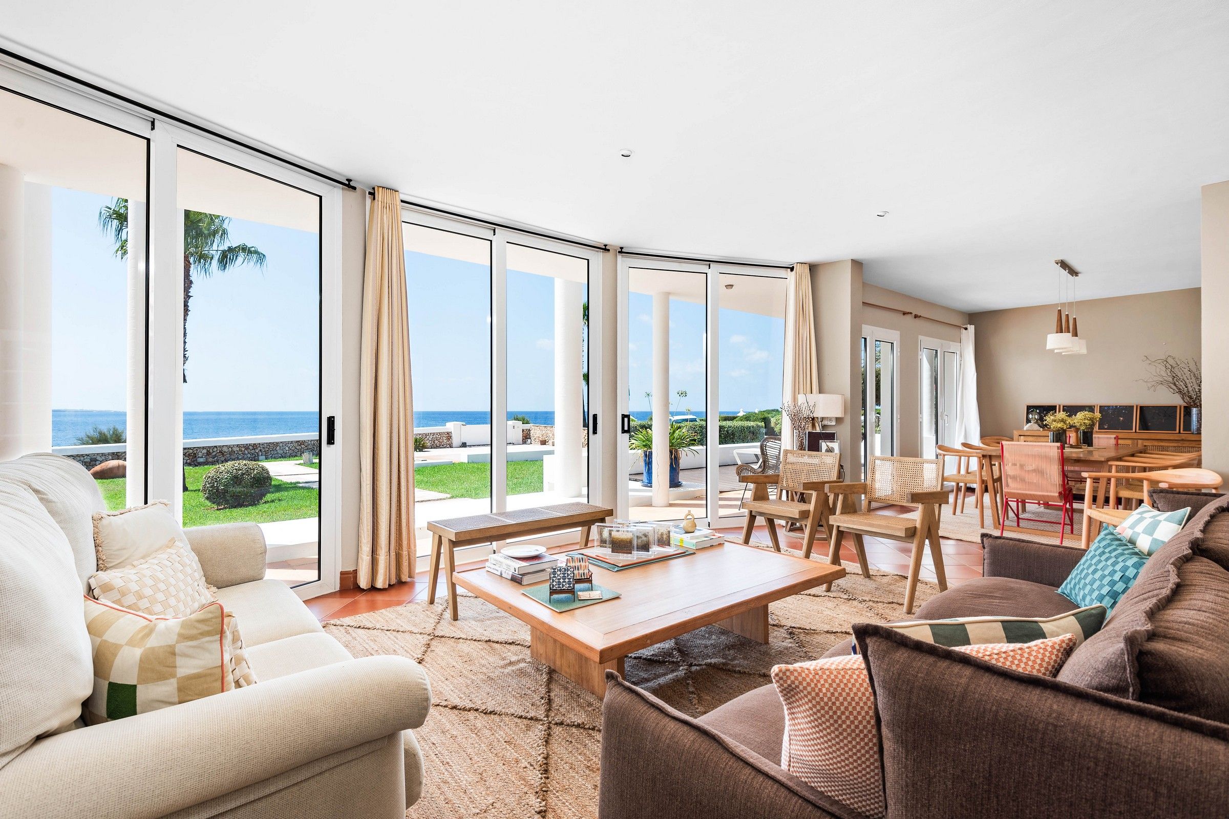 Sala d'estar de Casa o xalet de lloguer en Ciutadella de Menorca amb Aire condicionat, Jardí privat i Terrassa