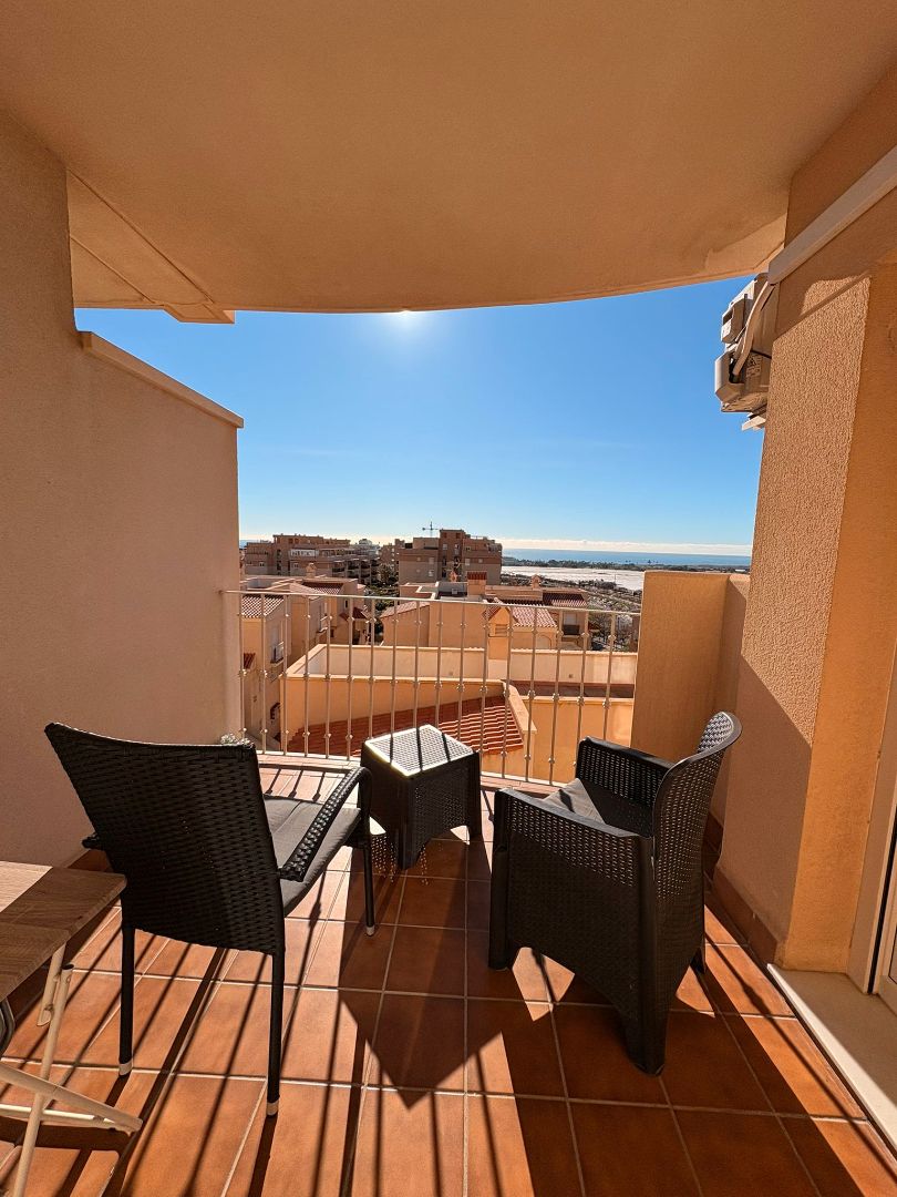 Terrace of Flat to rent in Roquetas de Mar  with Air Conditioner, Terrace and Furnished