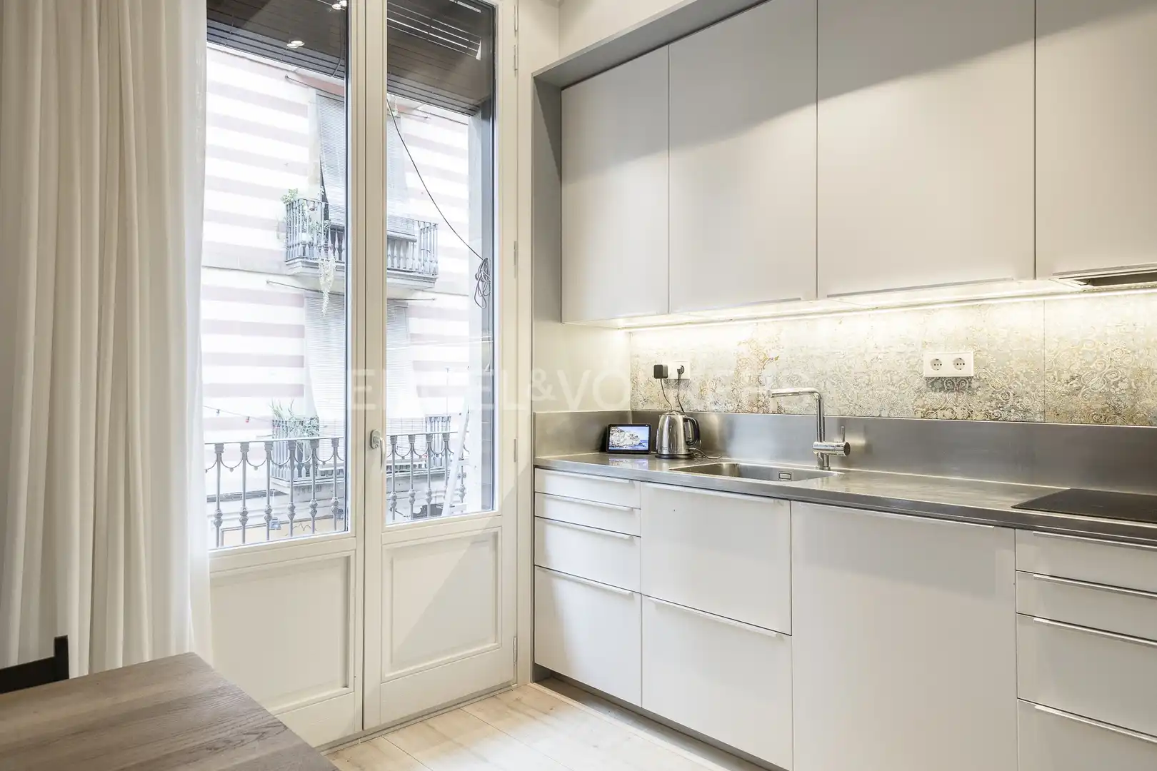 Cocina de Loft de alquiler en Barcelona con Calefacción, Terraza y Amueblado