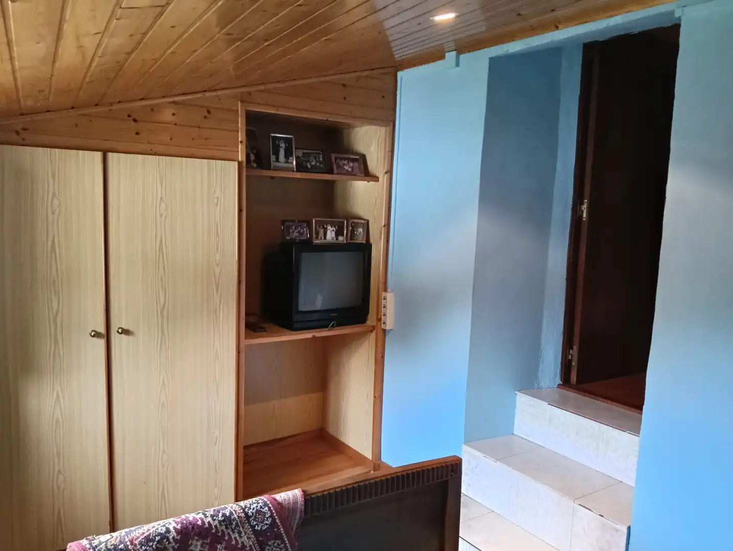 Sala de estar de Casa adosada en venta en Vilasantar con Jardín privado