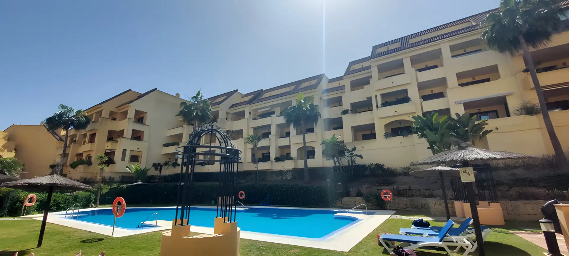 Swimming pool of Ground floor for sale in Manilva  with Air Conditioner, Heating and Terrace