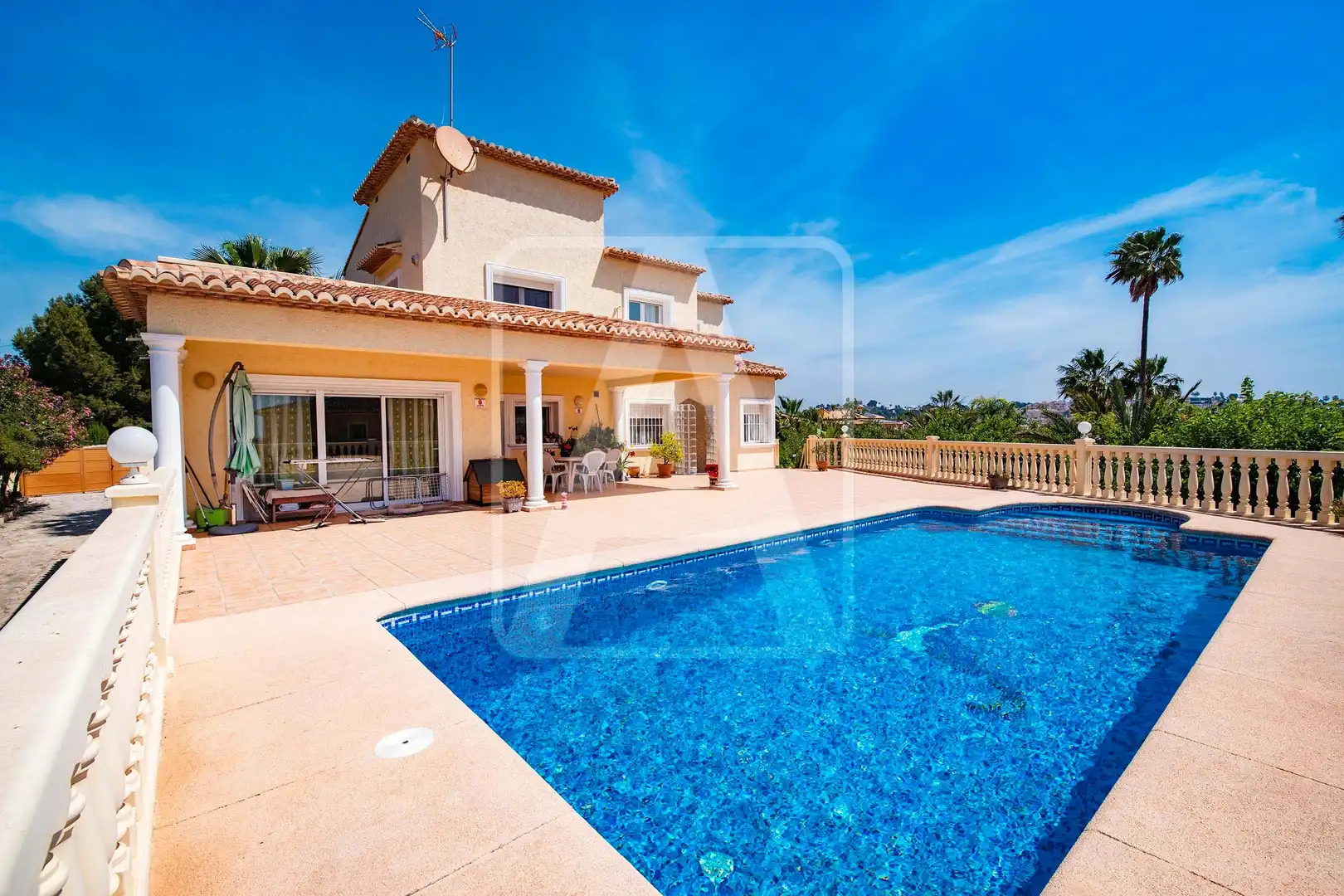 Exterior view of Houses for sale in Calpe / Calp  with Air Conditioner, Private garden and Terrace