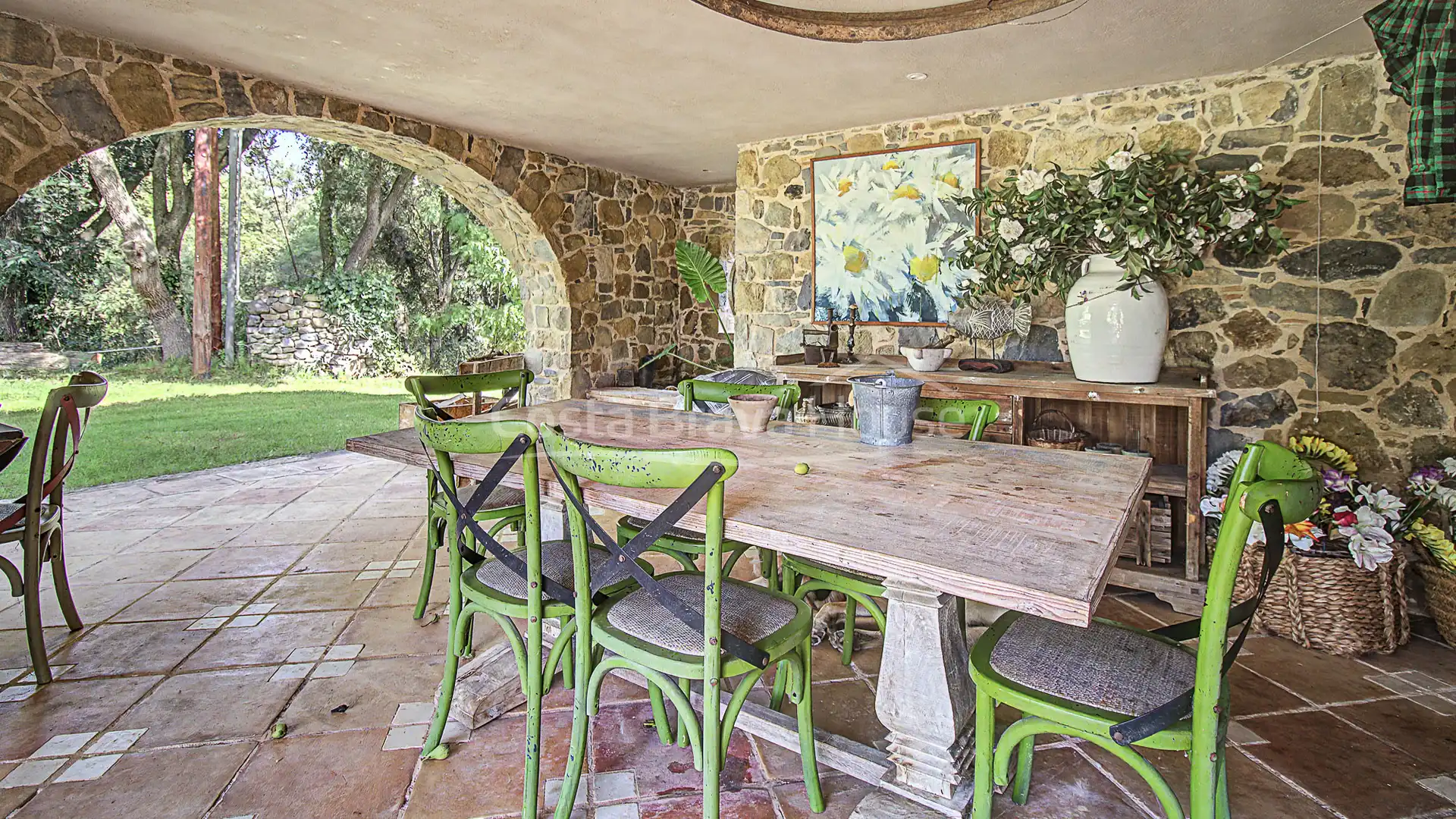 Terrassa de Finca rústica en venda en Sant Gregori amb Aire condicionat, Calefacció i Jardí privat