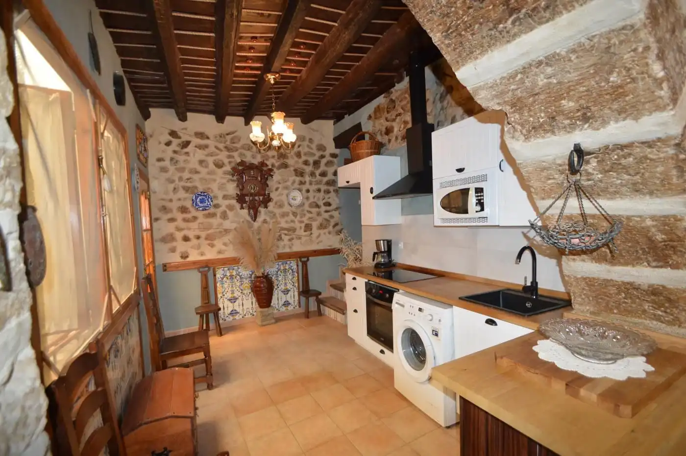 Cuina de Finca rústica en venda en Sant Mateu amb Terrassa, Traster i Moblat