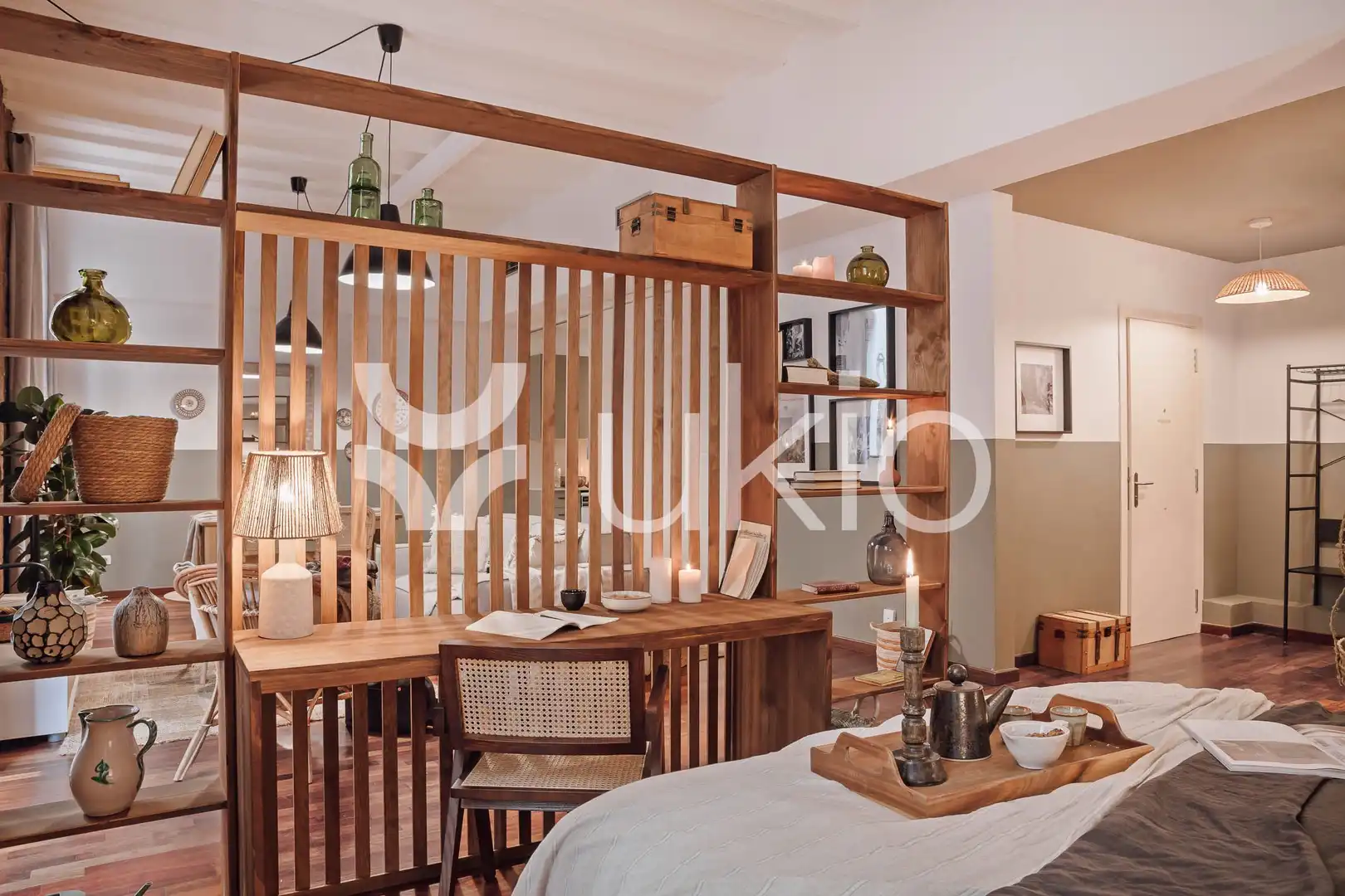 Habitación de Apartamento de alquiler en Barcelona con Aire acondicionado, Calefacción y Amueblado
