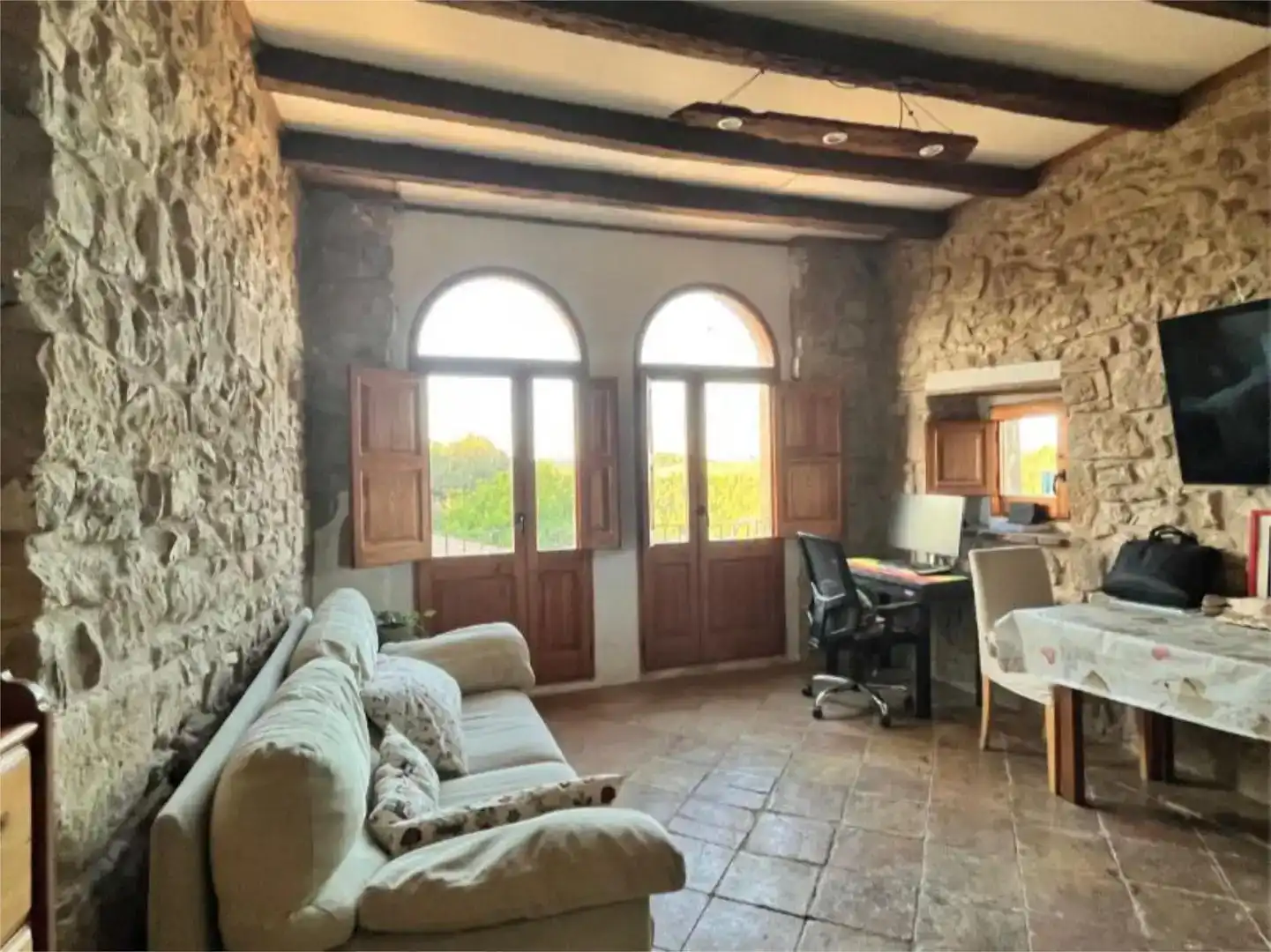 Sala d'estar de Pis per a compartir en Montmajor amb Jardí privat, Parquet i Traster
