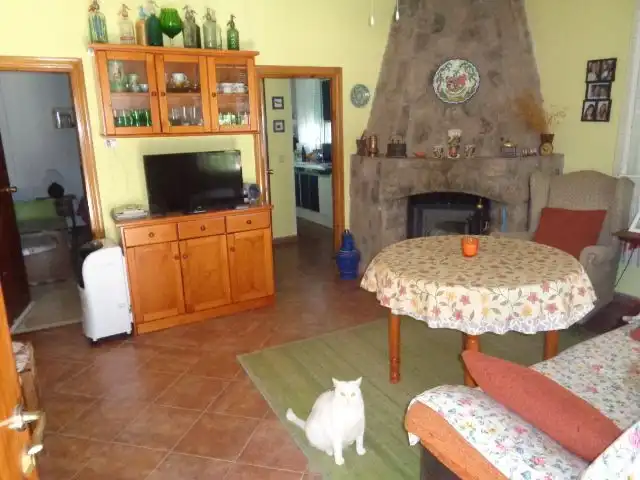 Sala d'estar de Casa o xalet en venda en Cervera de los Montes amb Jardí privat, Traster i Piscina