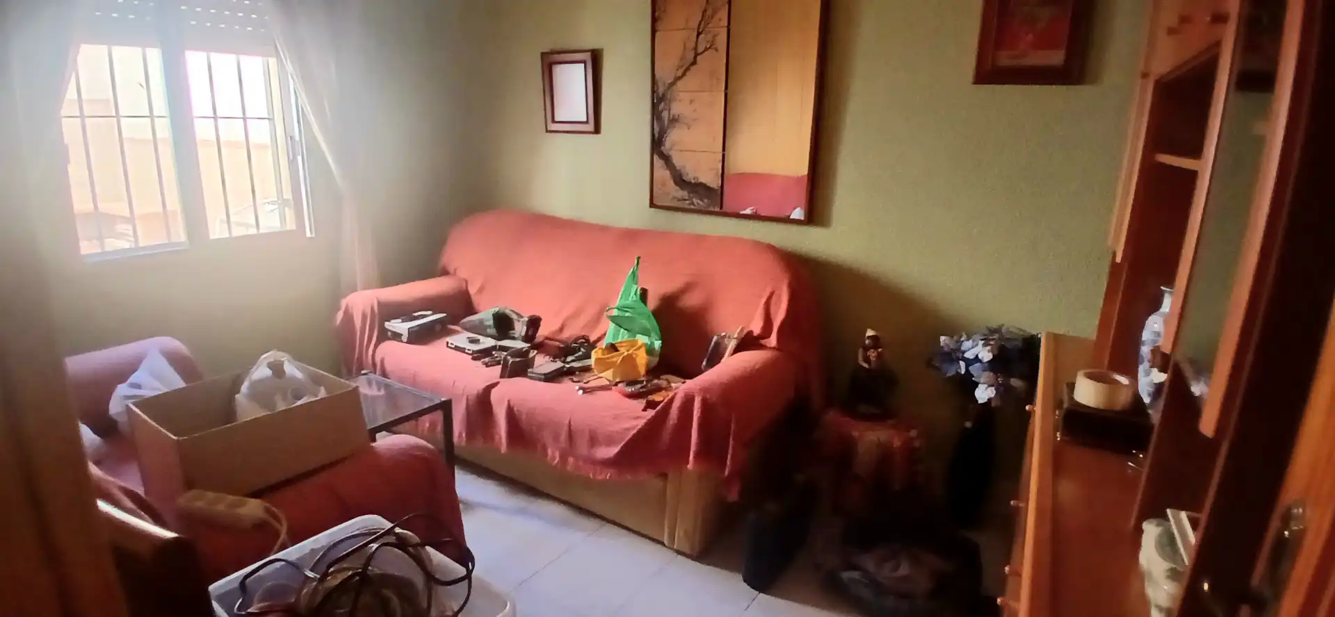 Sala de estar de Casa o chalet en venta en Almería con Aire acondicionado, Terraza y Trastero