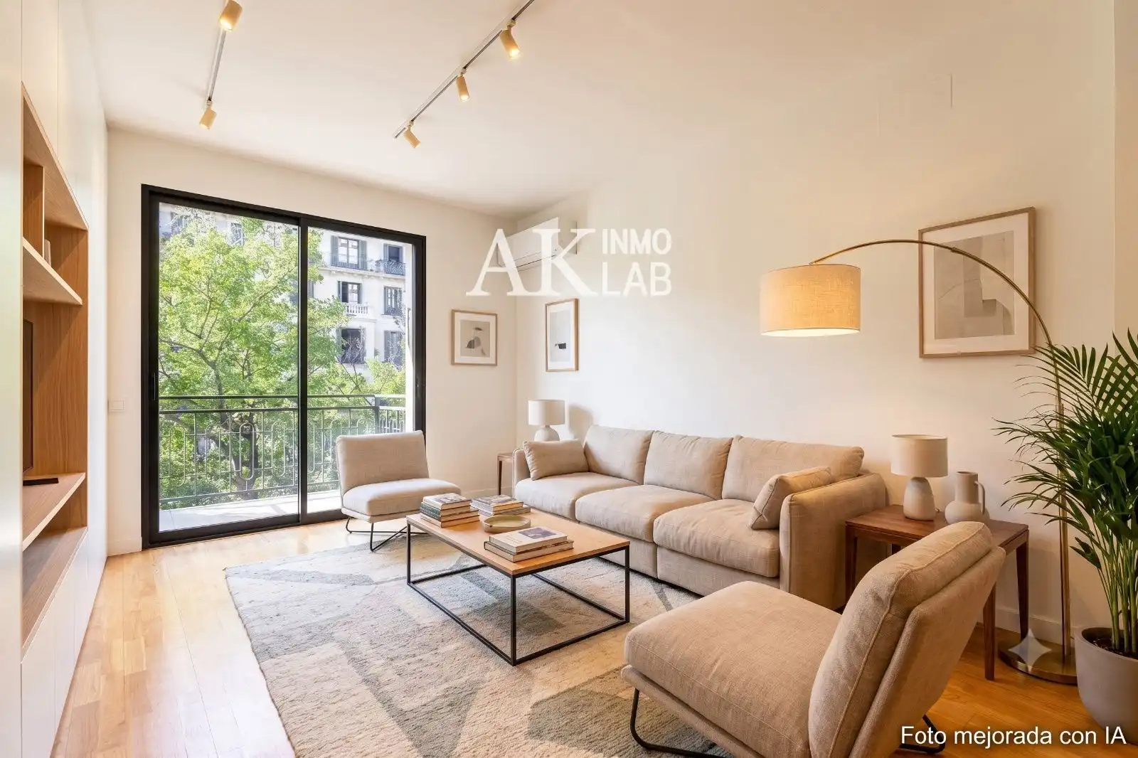 Living room of Flat for sale in Barcelona  with Air Conditioner, Heating and Terrace