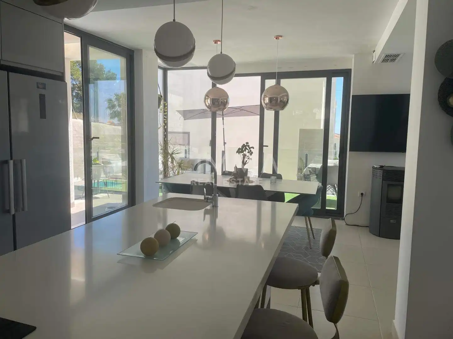 Cocina de Casa o chalet en venta en La Nucia con Aire acondicionado, Calefacción y Jardín privado