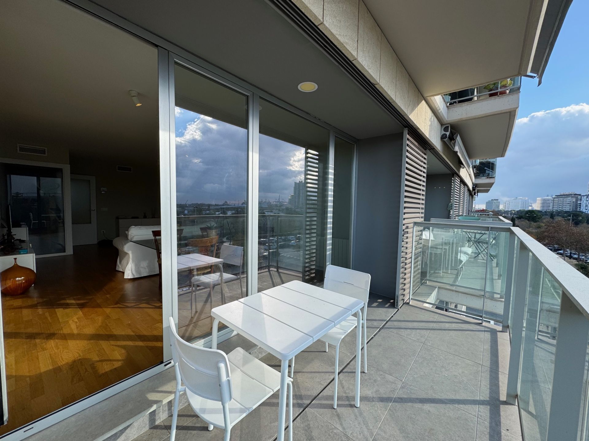 Terrace of Flat to rent in  Valencia Capital  with Air Conditioner, Heating and Terrace