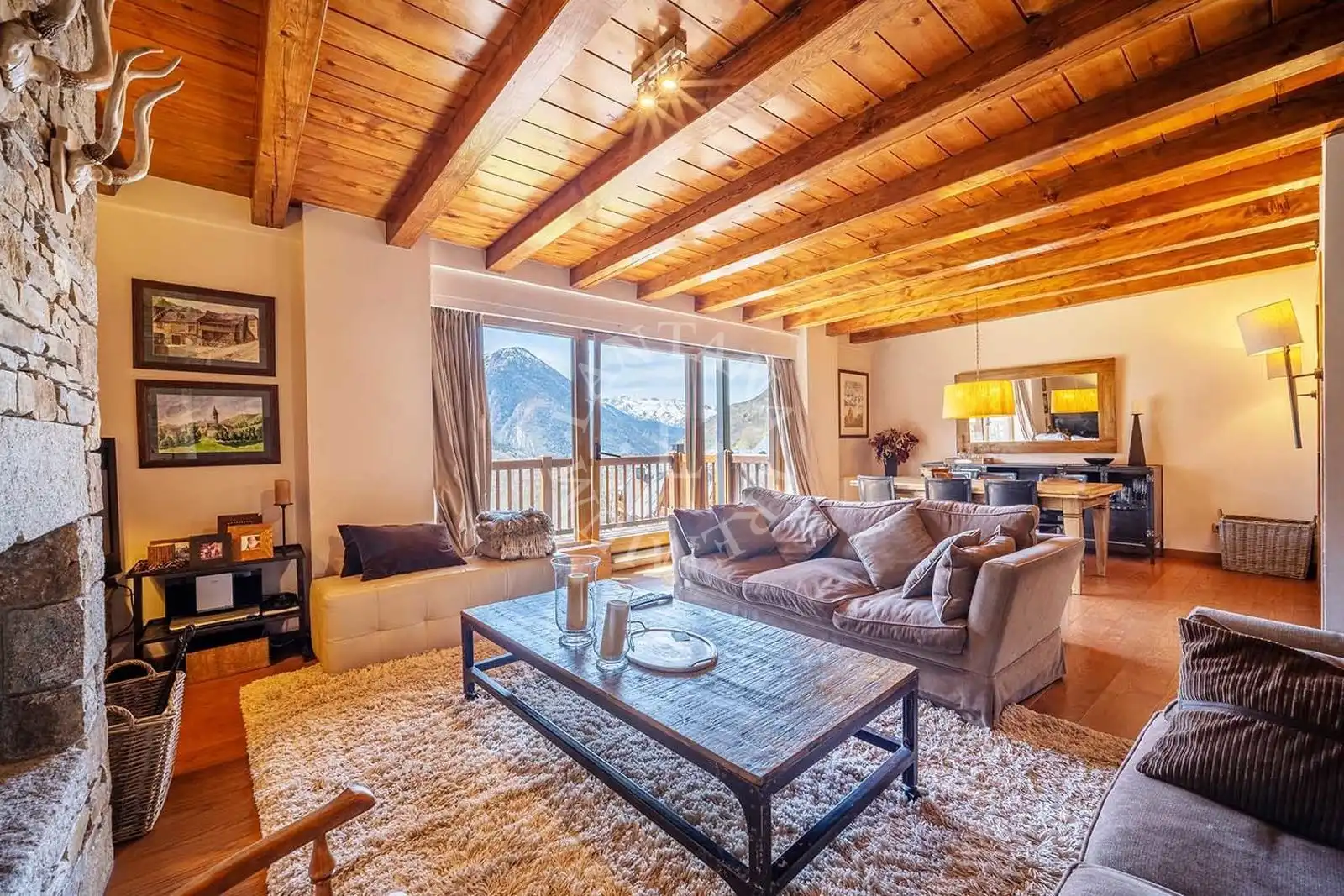 Sala d'estar de Casa o xalet en venda en Naut Aran amb Traster