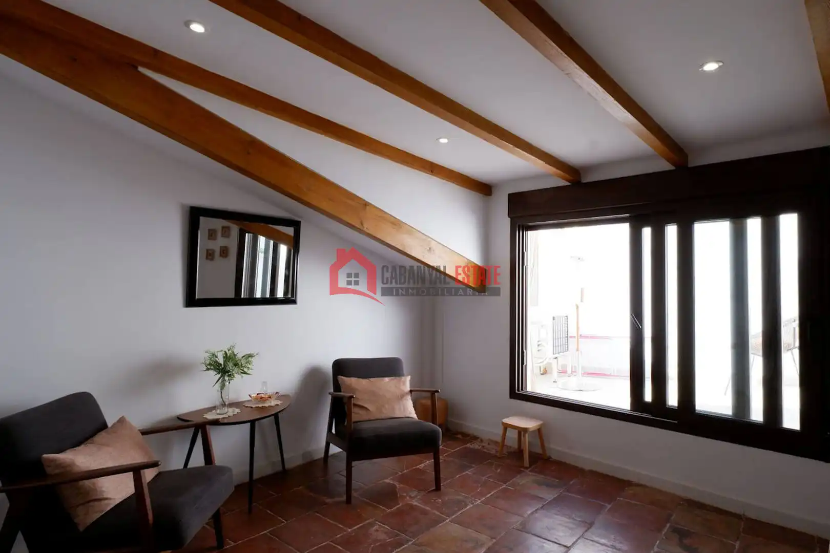 Living room of Duplexes for rent in Valencia  with Air Conditioner, Terrace and Furnished
