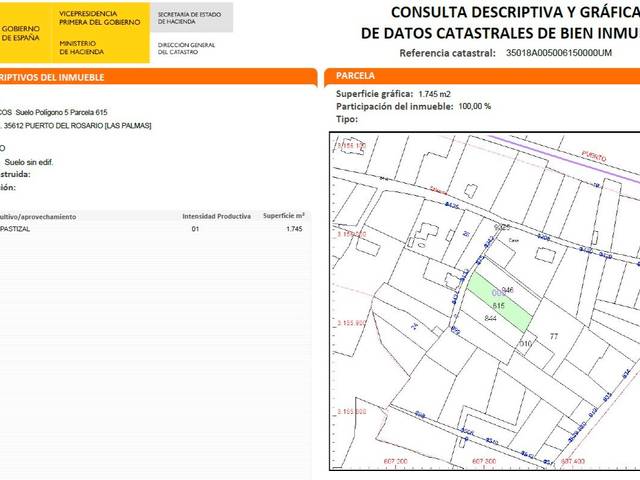 Terreno residencial en Venta en Calle Los Estancos, 24 en Tefía - Tetir