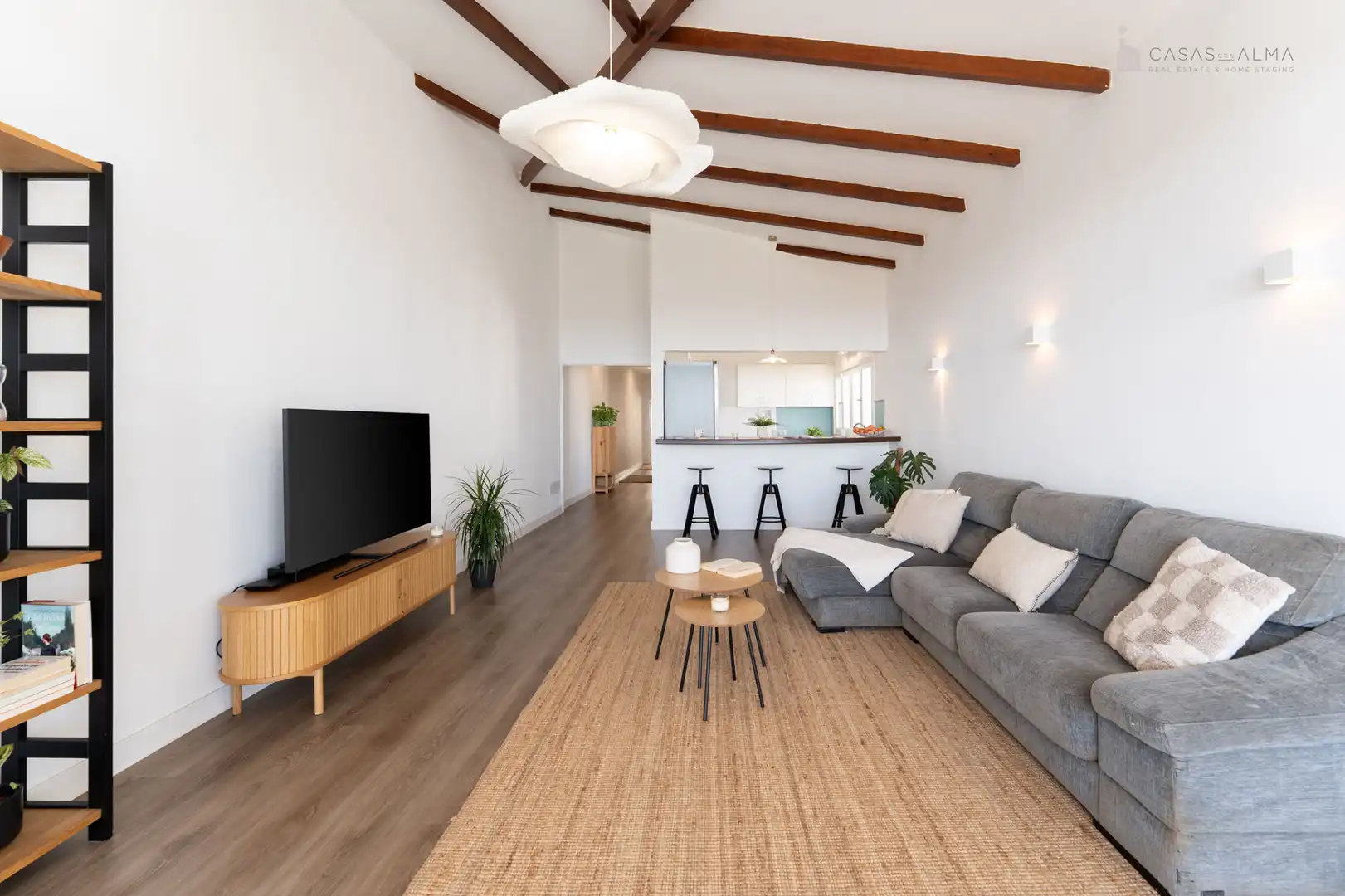 Sala d'estar de Casa adosada en venda en Santa Brígida amb Jardí privat