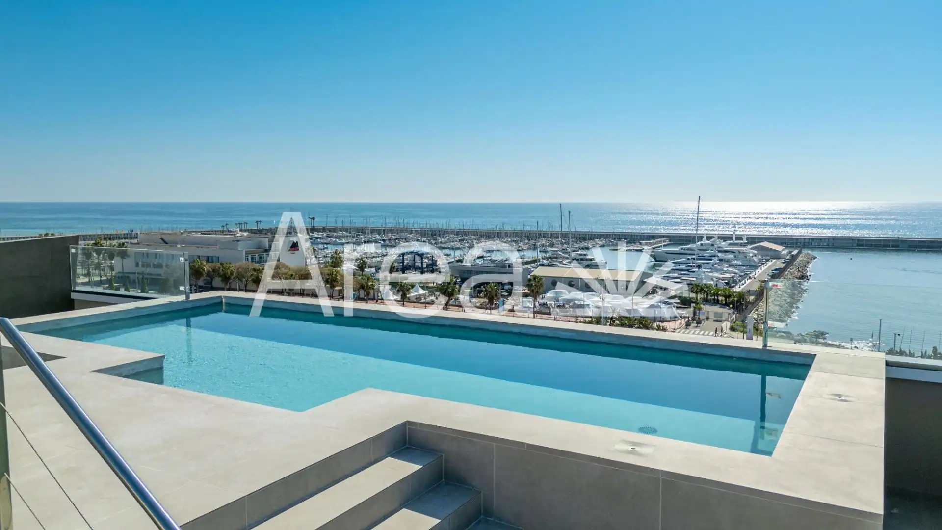 Swimming pool of Flat for rent in Mataró  with Air Conditioner, Terrace and Storage room