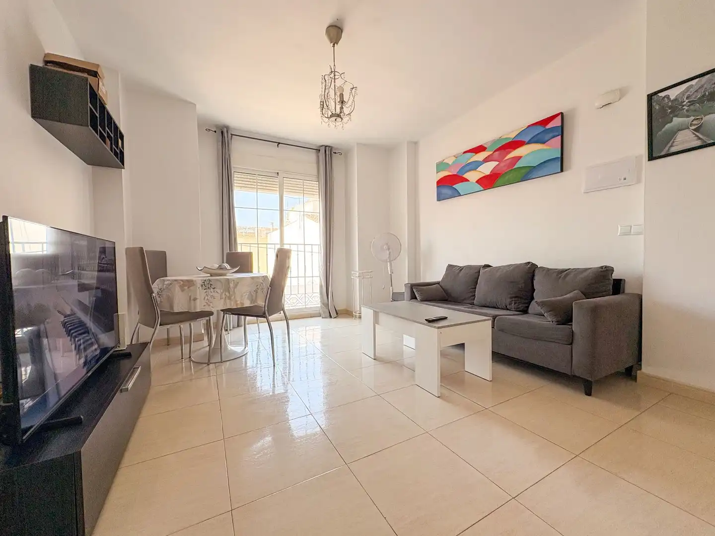 Living room of Flat for sale in Pilar de la Horadada  with Terrace, Storage room and Furnished