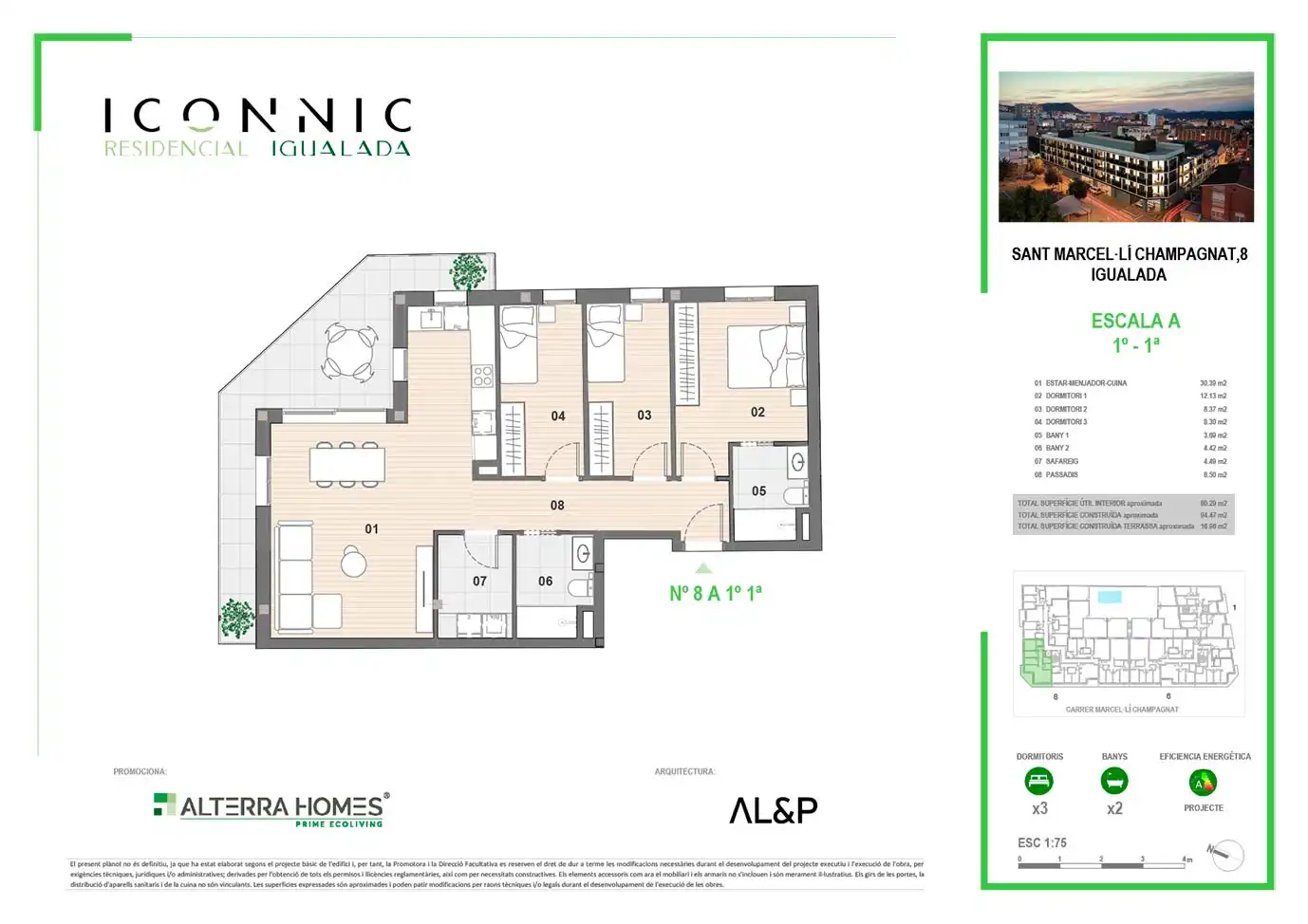 Flat with terrace for sale in Carrer de Marcel·lí Champagnat 8, imagen 6