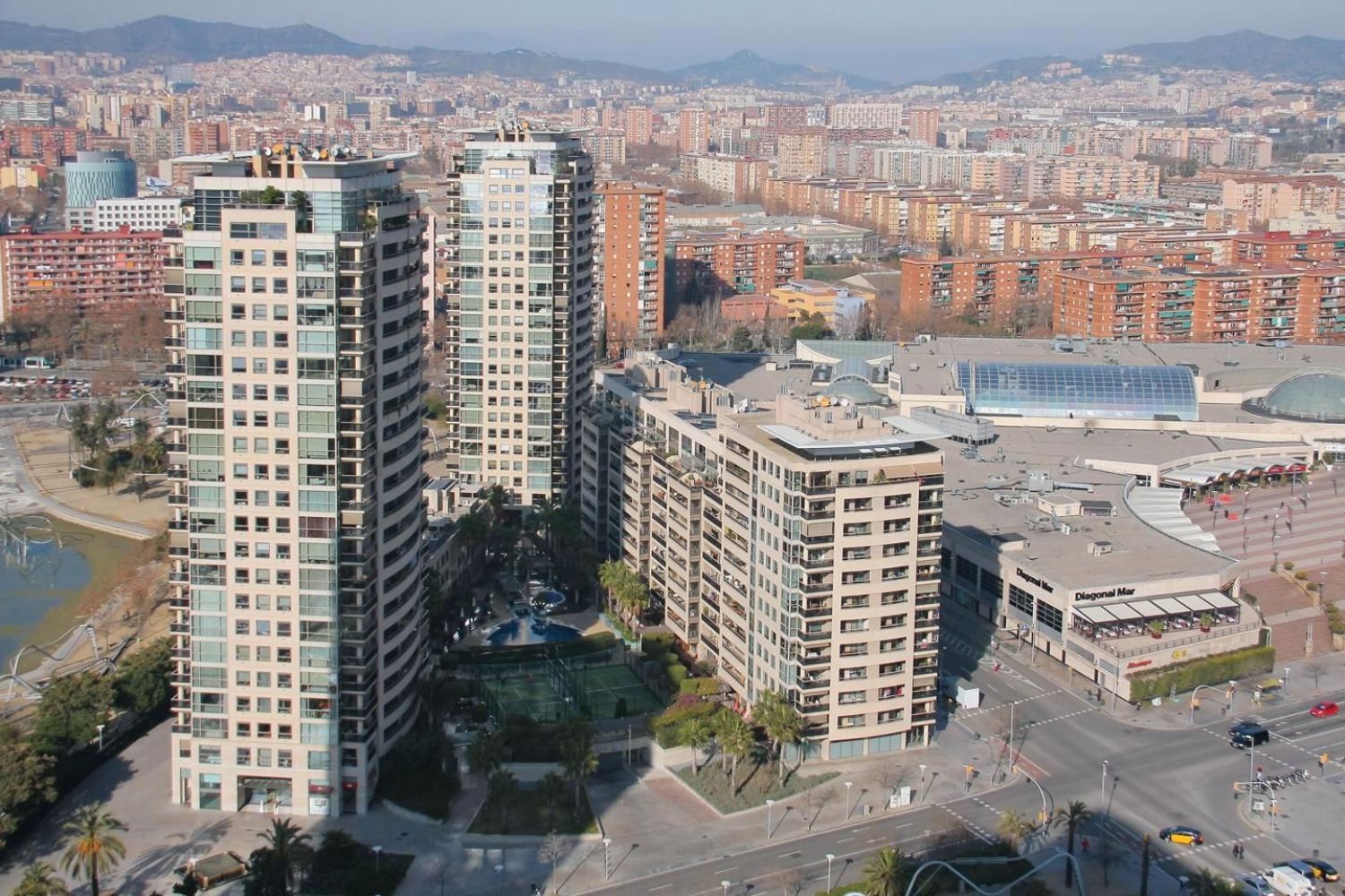 Vista exterior de Pis de lloguer en  Barcelona Capital amb Aire condicionat, Calefacció i Terrassa