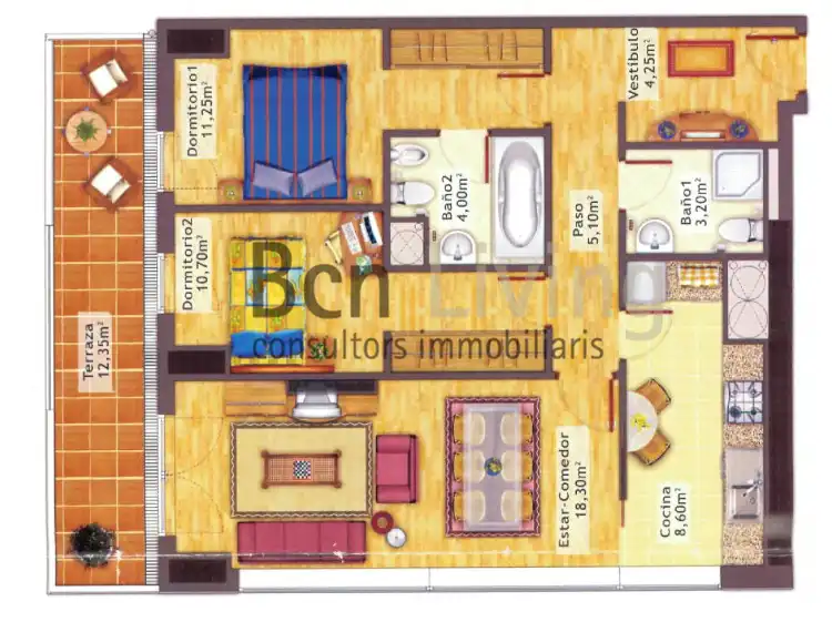 Bedroom of Flat for rent in L'Hospitalet de Llobregat  with Air Conditioner, Heating and Parquet flooring