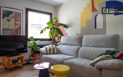 Living room of Flat to rent in  Madrid Capital  with Air Conditioner, Heating and Furnished