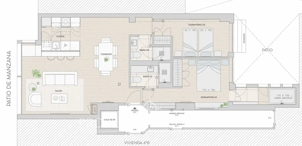 Apartamento en venta en Madrid con Aire acondicionado, Calefacción y Amueblado