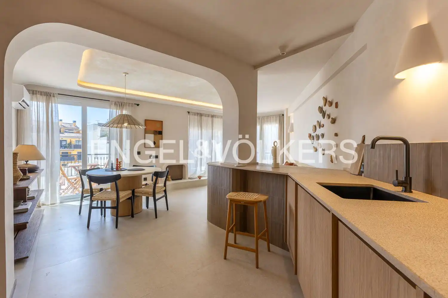 Comedor de Piso de alquiler en Jávea / Xàbia con Aire acondicionado, Calefacción y Amueblado