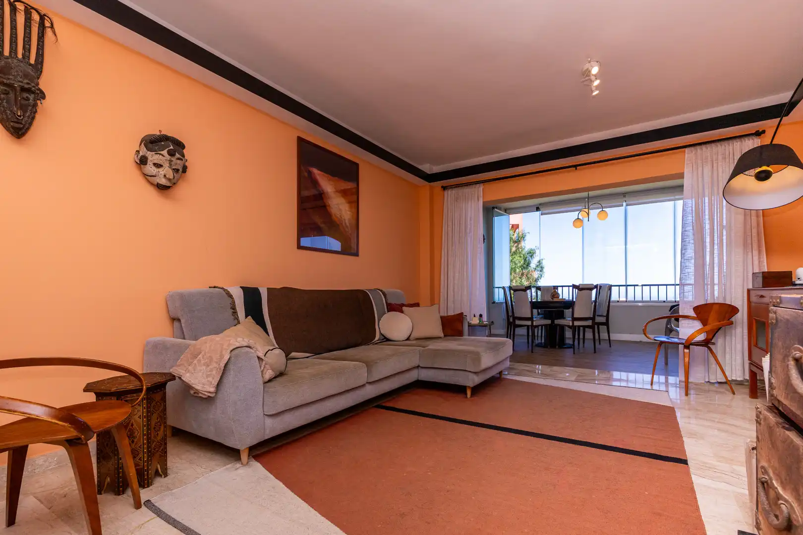 Sala de estar de Apartamento en venta en Mijas con Aire acondicionado, Terraza y Piscina