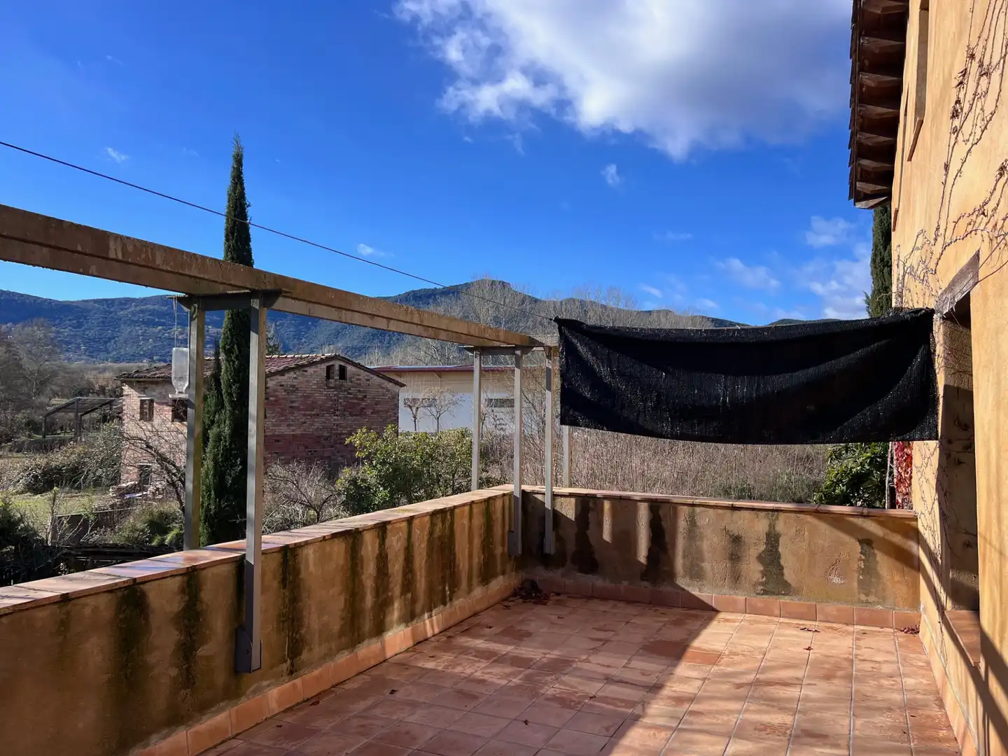 Terrassa de Finca rústica en venda en Mieres (Girona) amb Aire condicionat, Jardí privat i Parquet