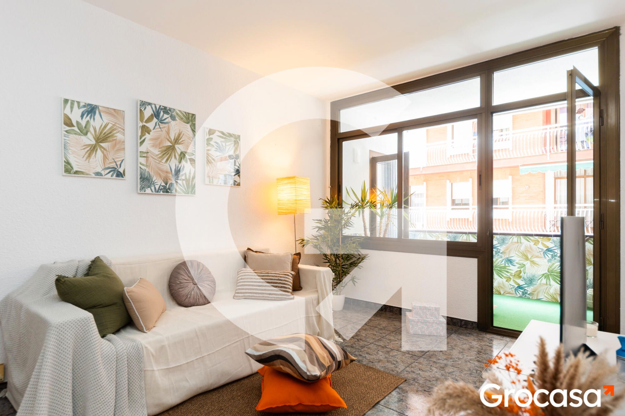 Living room of Flat for sale in Gavà  with Oven, TV and Balcony