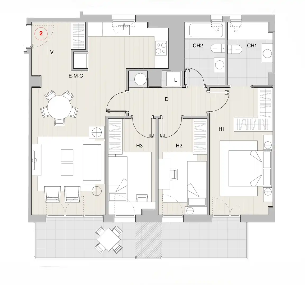 Piso en venta en Barcelona con Parquet, Horno y Balcón
