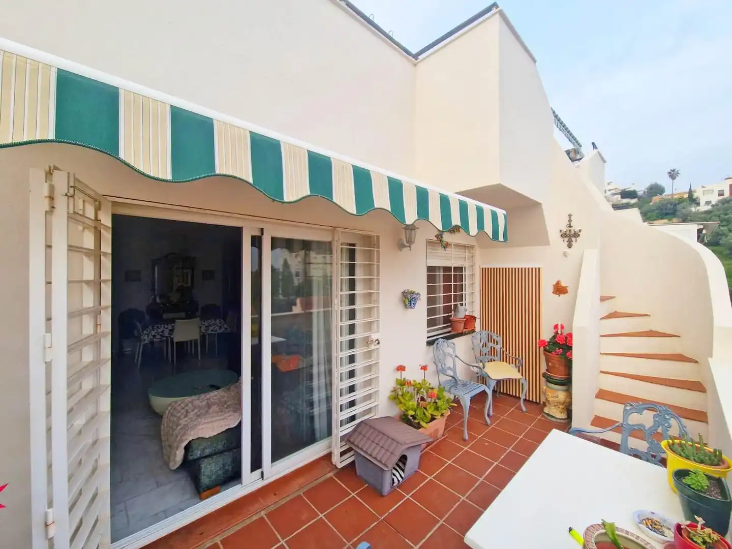 Terrace of Flat for sale in Rincón de la Victoria  with Air Conditioner, Heating and Private garden