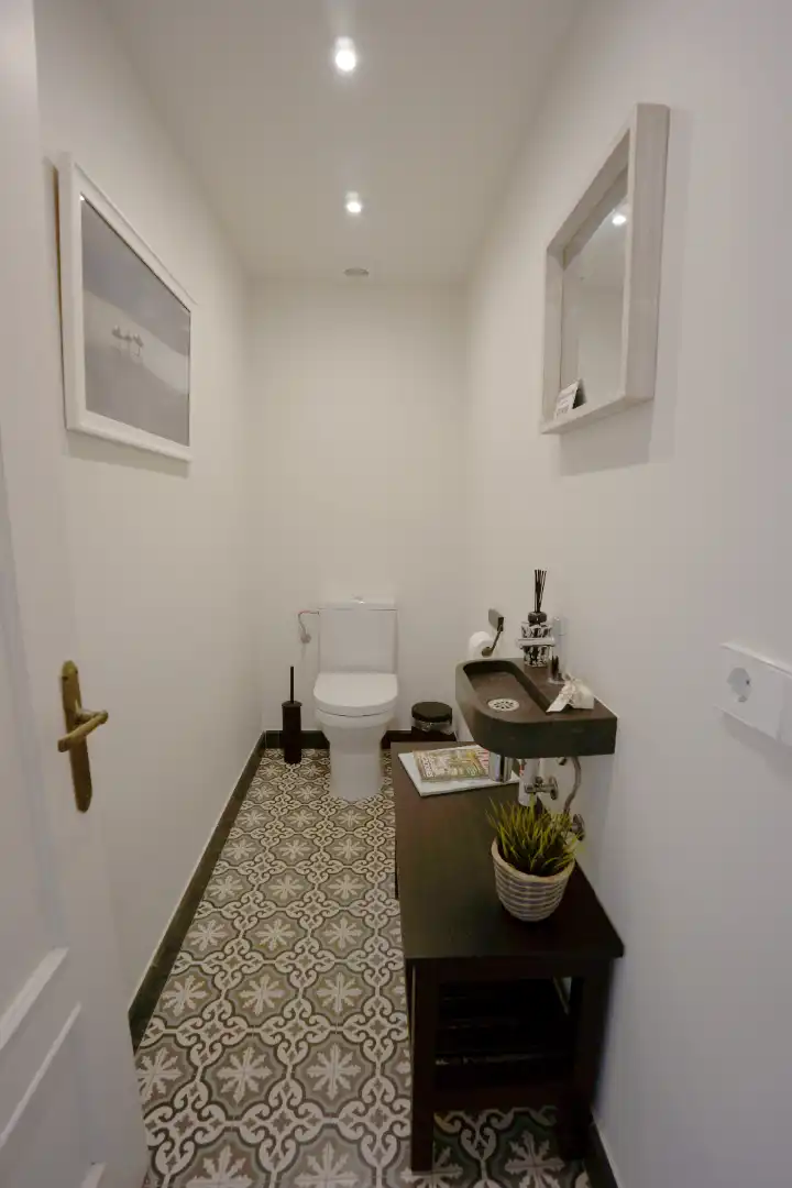 Baño de Casa adosada en venta en Sant Feliu de Guíxols con Calefacción, Terraza y Amueblado