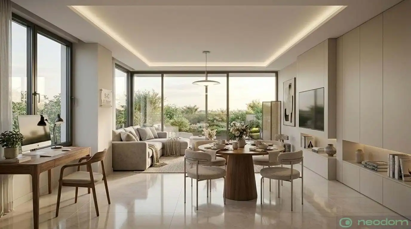 Sala de estar de Casa o chalet en venta en Mazarrón con Aire acondicionado, Terraza y Piscina