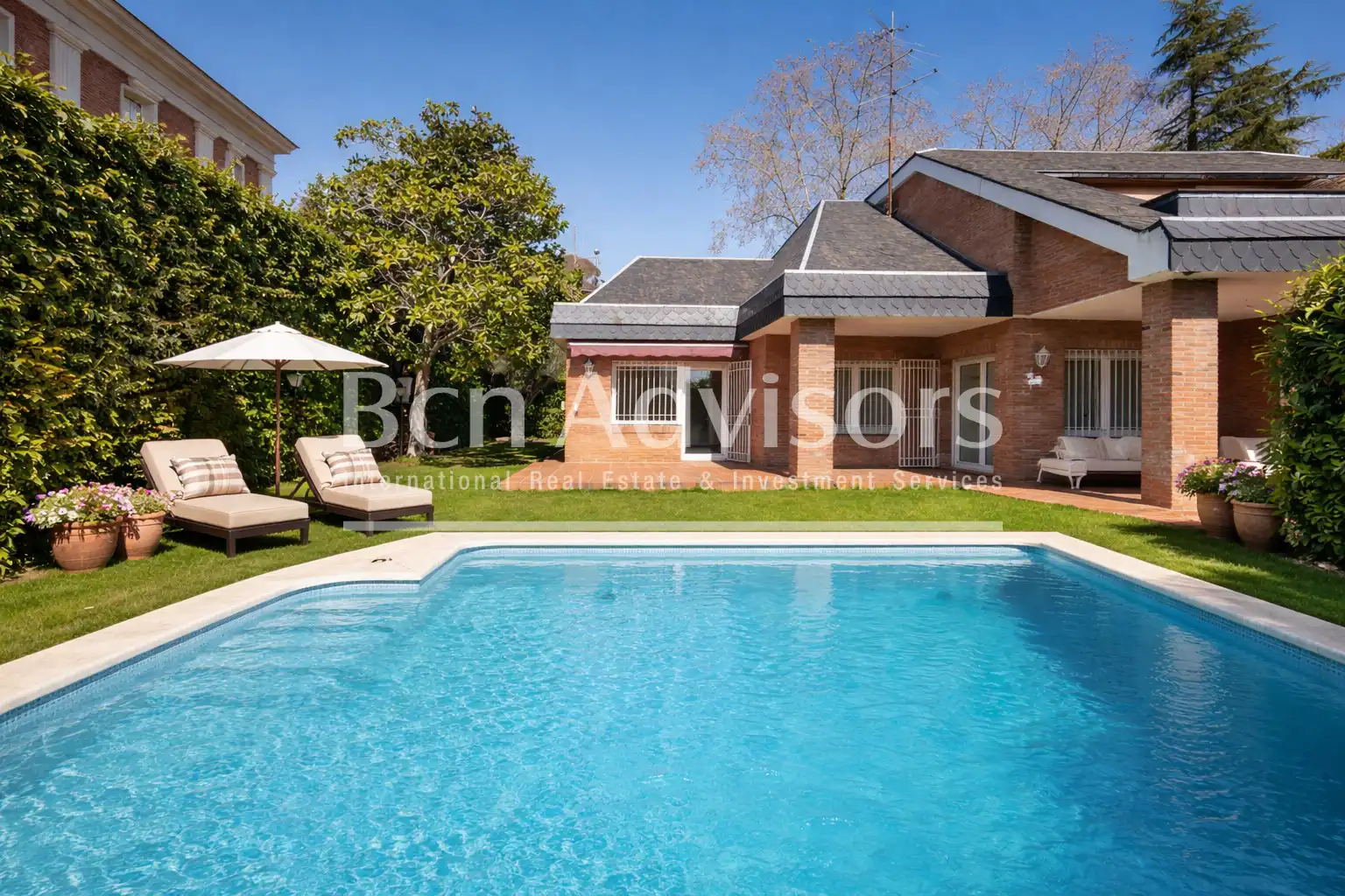 Jardín de Casa o chalet de alquiler en Barcelona con Aire acondicionado, Calefacción y Jardín privado