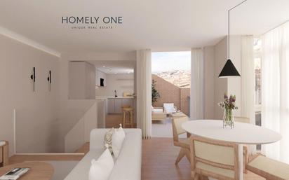 Living room of Flat for sale in  Madrid Capital  with Air Conditioner, Heating and Terrace
