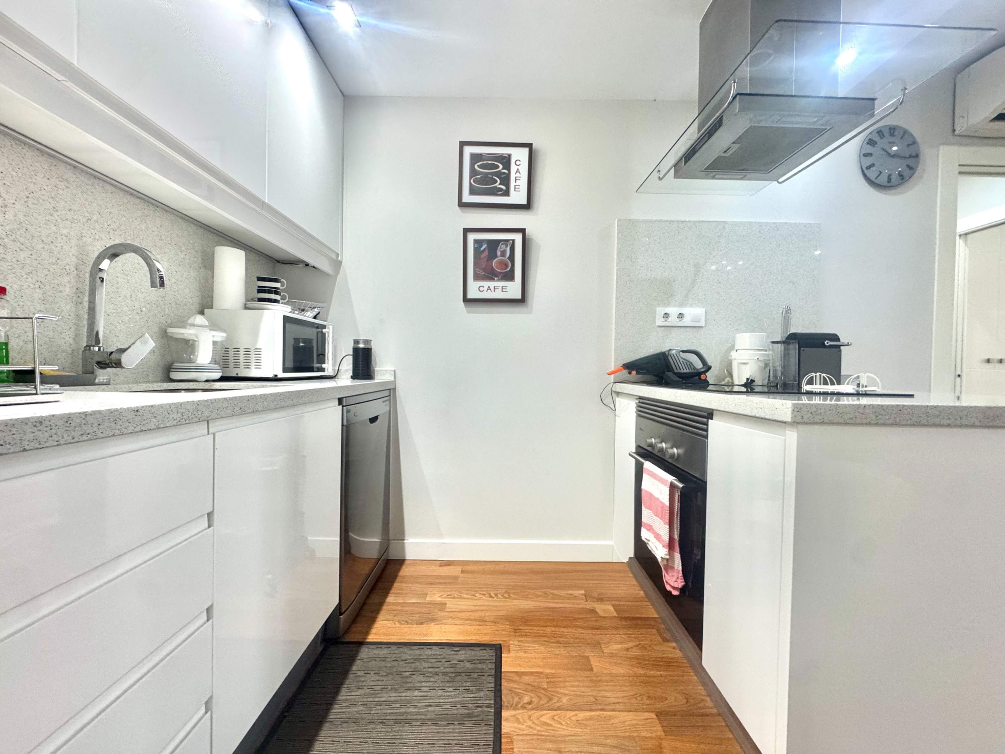 Kitchen of Flat for sale in Gandia  with Air Conditioner and Storage room