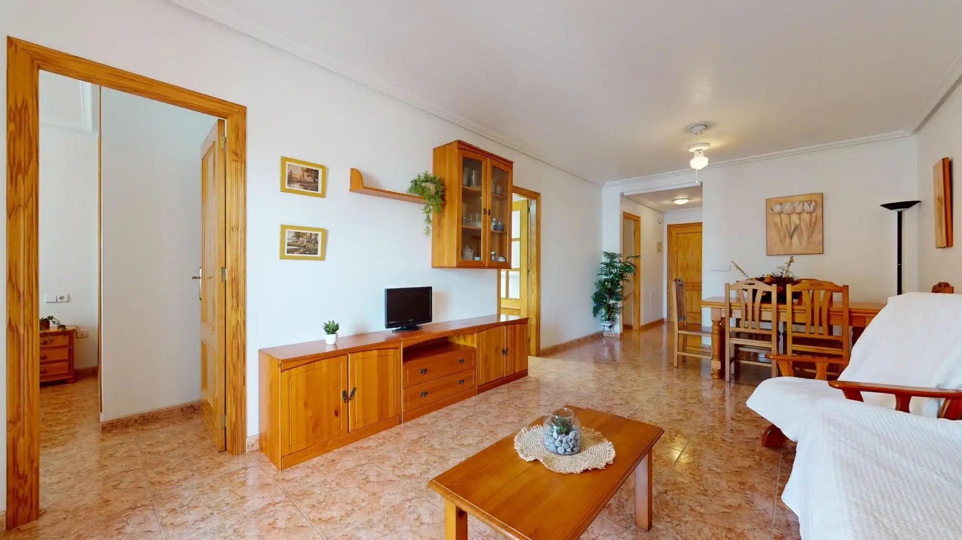 Wohnzimmer von Wohnungen zum Verkauf in San Pedro del Pinatar mit Terrasse, Möbliert und Balkon