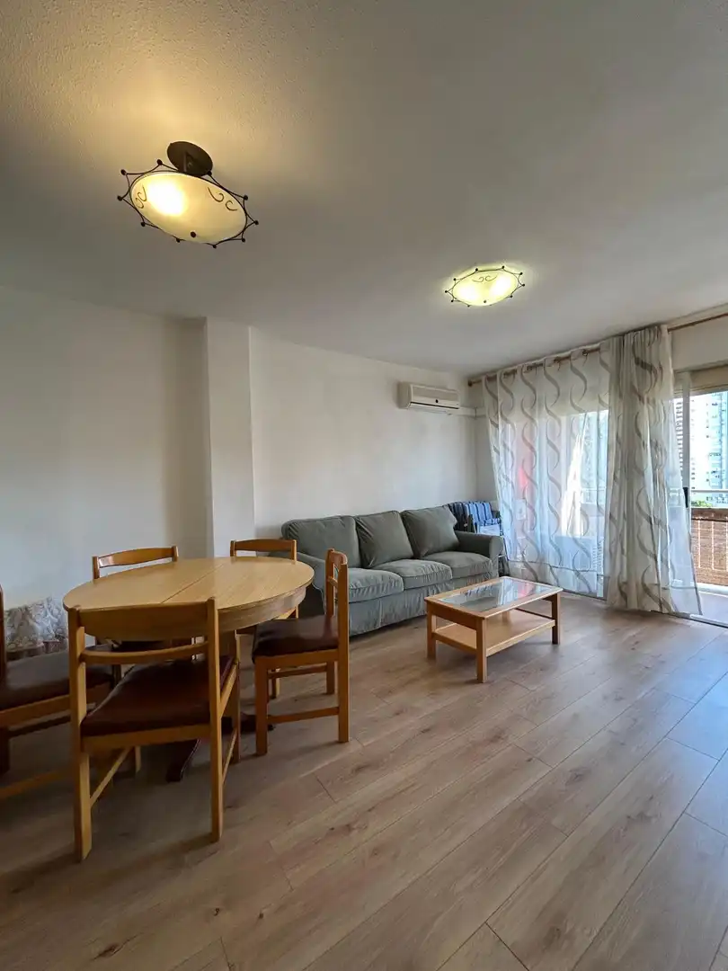 Wohnzimmer von Wohnung zur Miete in La Pobla de Farnals mit Möbliert, Balkon und Gemeinschaftspool