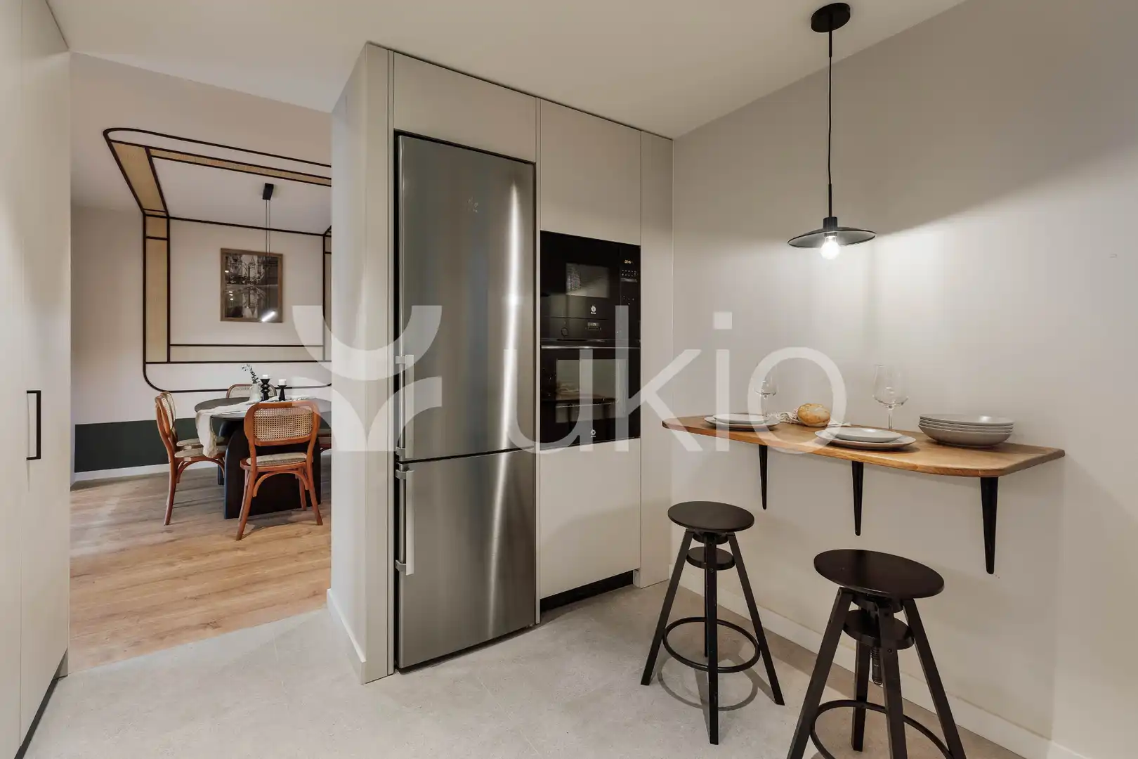 Kitchen of Apartments for rent in Barcelona  with Air Conditioner, Heating and Terrace