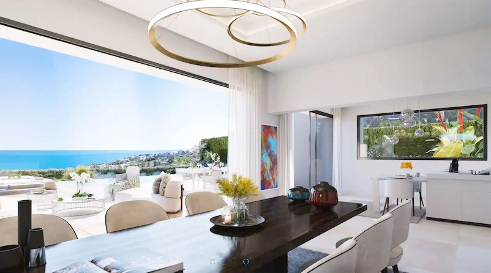 Comedor de Casa o chalet en venta en Manilva con Aire acondicionado, Jardín privado y Terraza