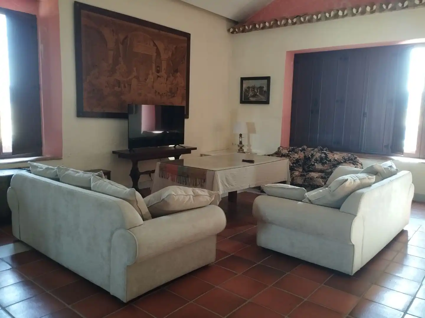 Wohnzimmer von Country house zur Miete in Feria mit Klimaanlage, Heizung und Privatgarten