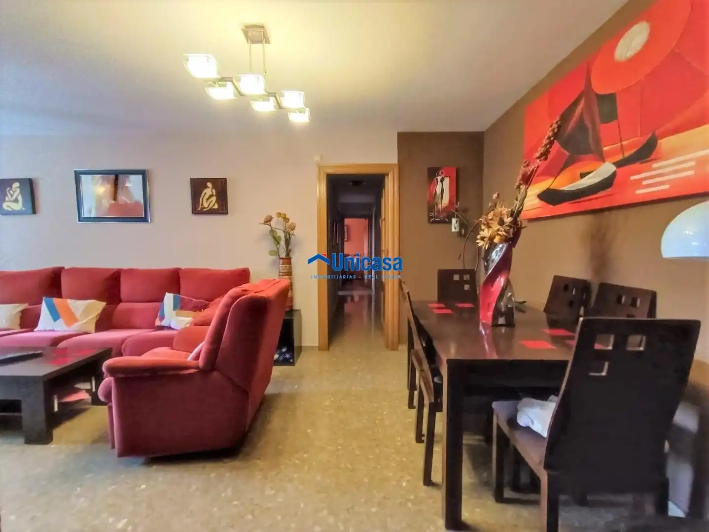 Sala de estar de Piso en venta en Málaga con Aire acondicionado, Terraza y Amueblado