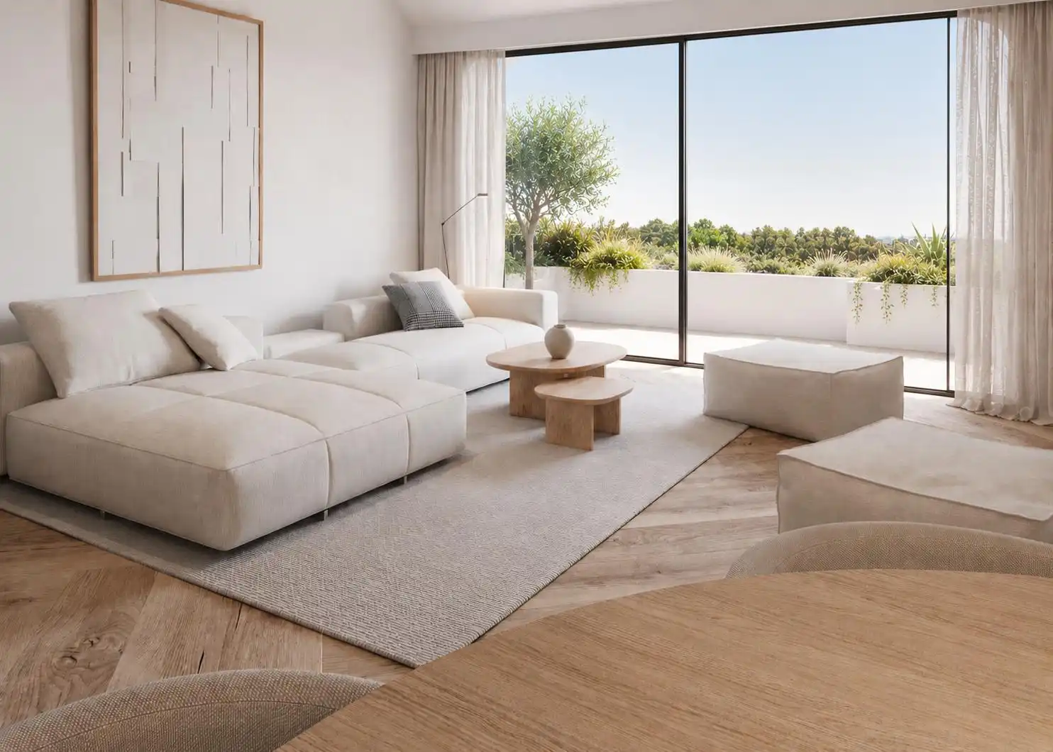 Sala de estar de Ático en venta en Cabrils con Aire acondicionado, Calefacción y Parquet