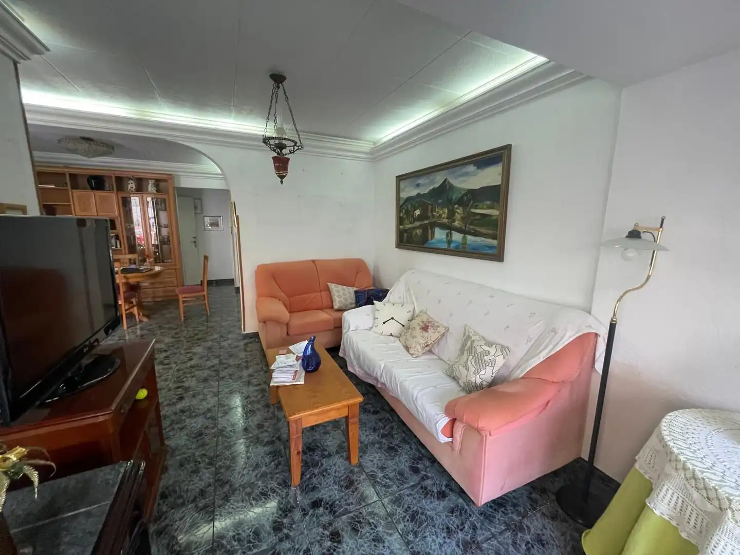 Sala de estar de Casa o chalet en venta en Águilas con Jardín privado, Terraza y Trastero