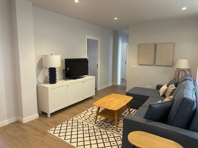 Living room of Flat to rent in  Madrid Capital  with Heating and Furnished