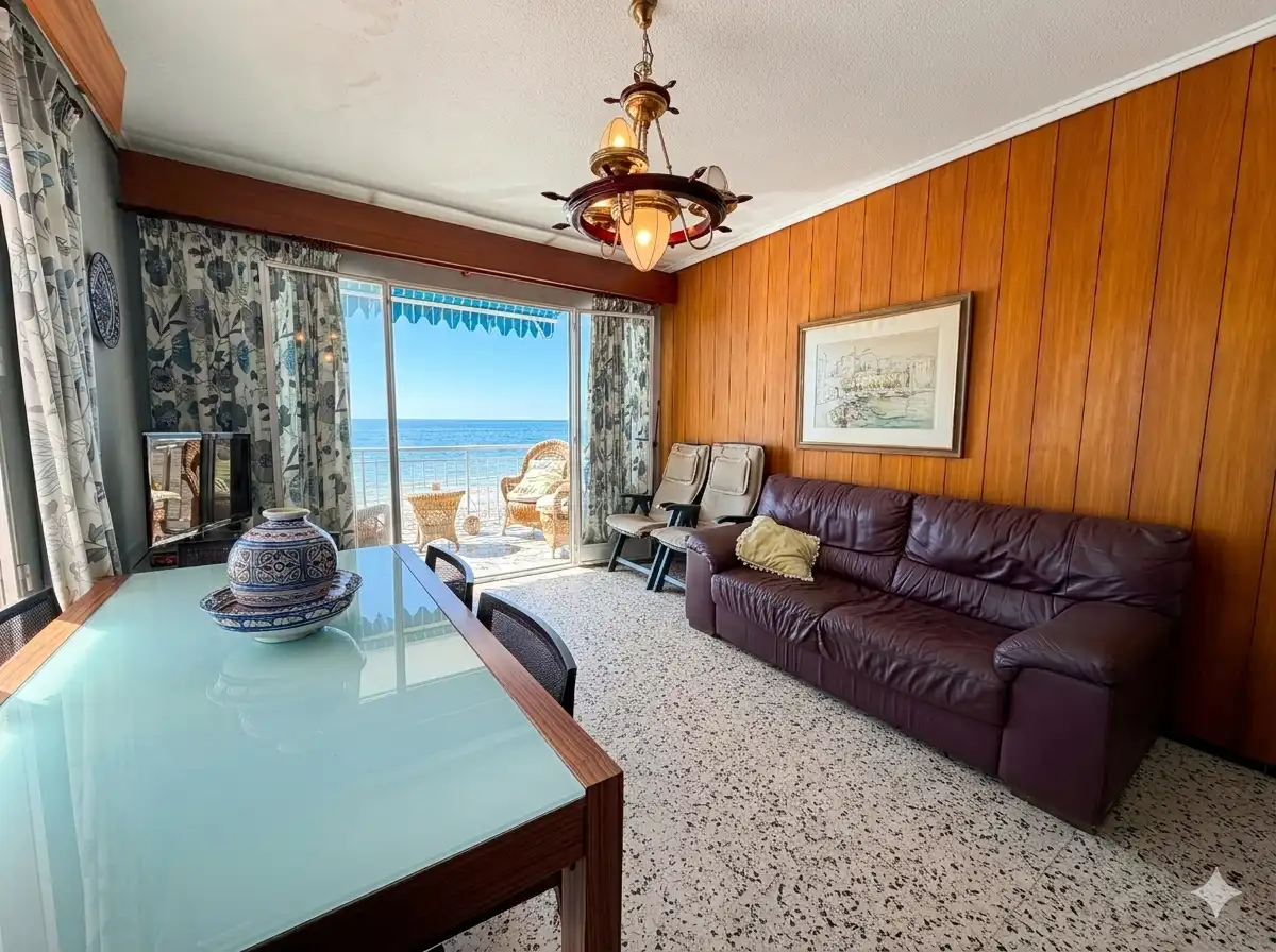 Sala de estar de Piso en venta en Santa Pola con Terraza y Amueblado