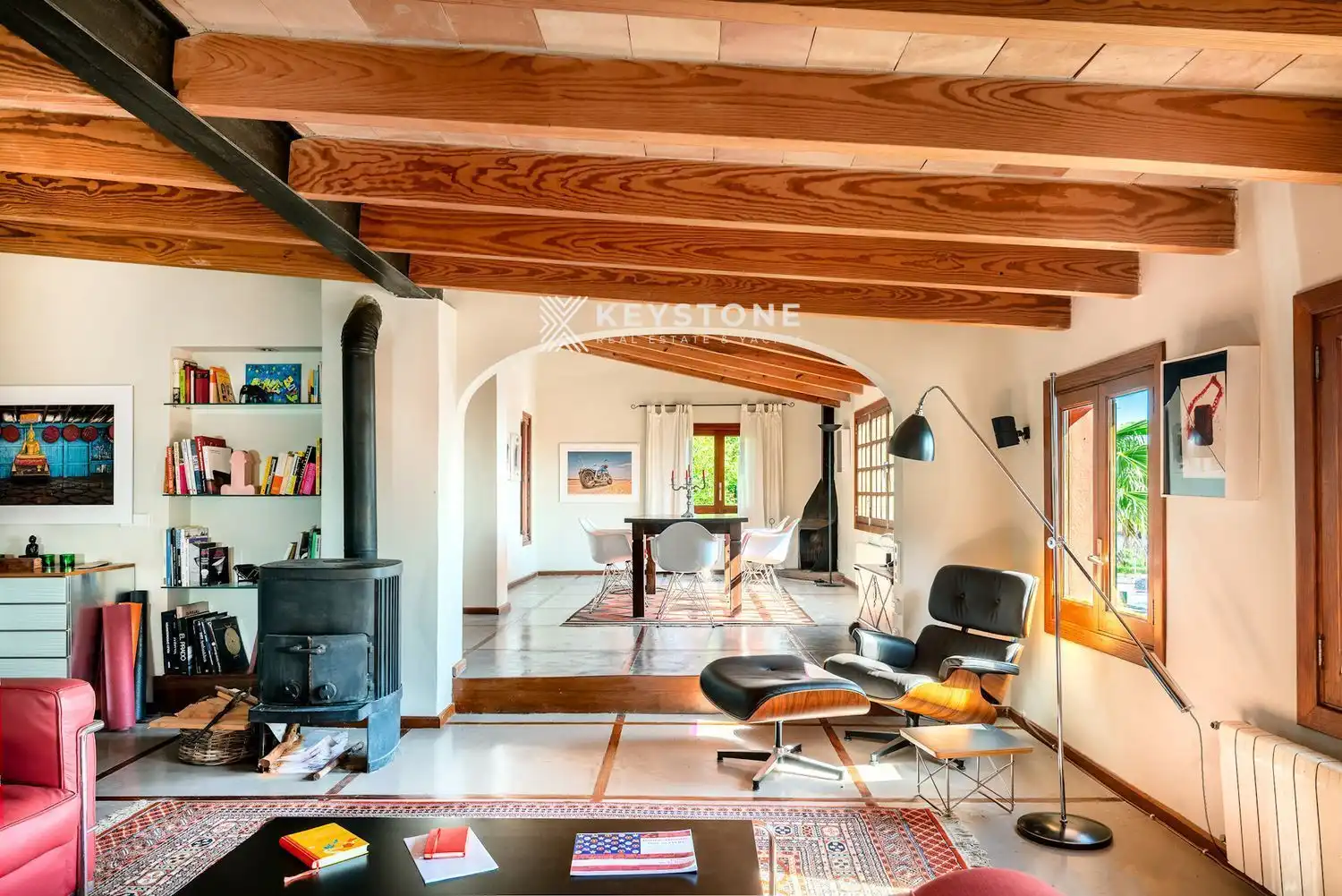 Wohnzimmer von Dachboden zur Miete in  Palma de Mallorca mit Klimaanlage, Terrasse und Abstellraum